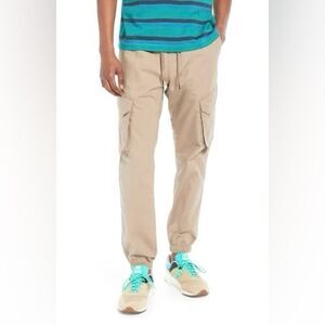 BP Ripstop Cargo Joggers In Tan Timber Pants
